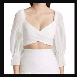 NWT Zimmermann Wild Botanica Pleated Bodice Blouse Size 1 (4-6)